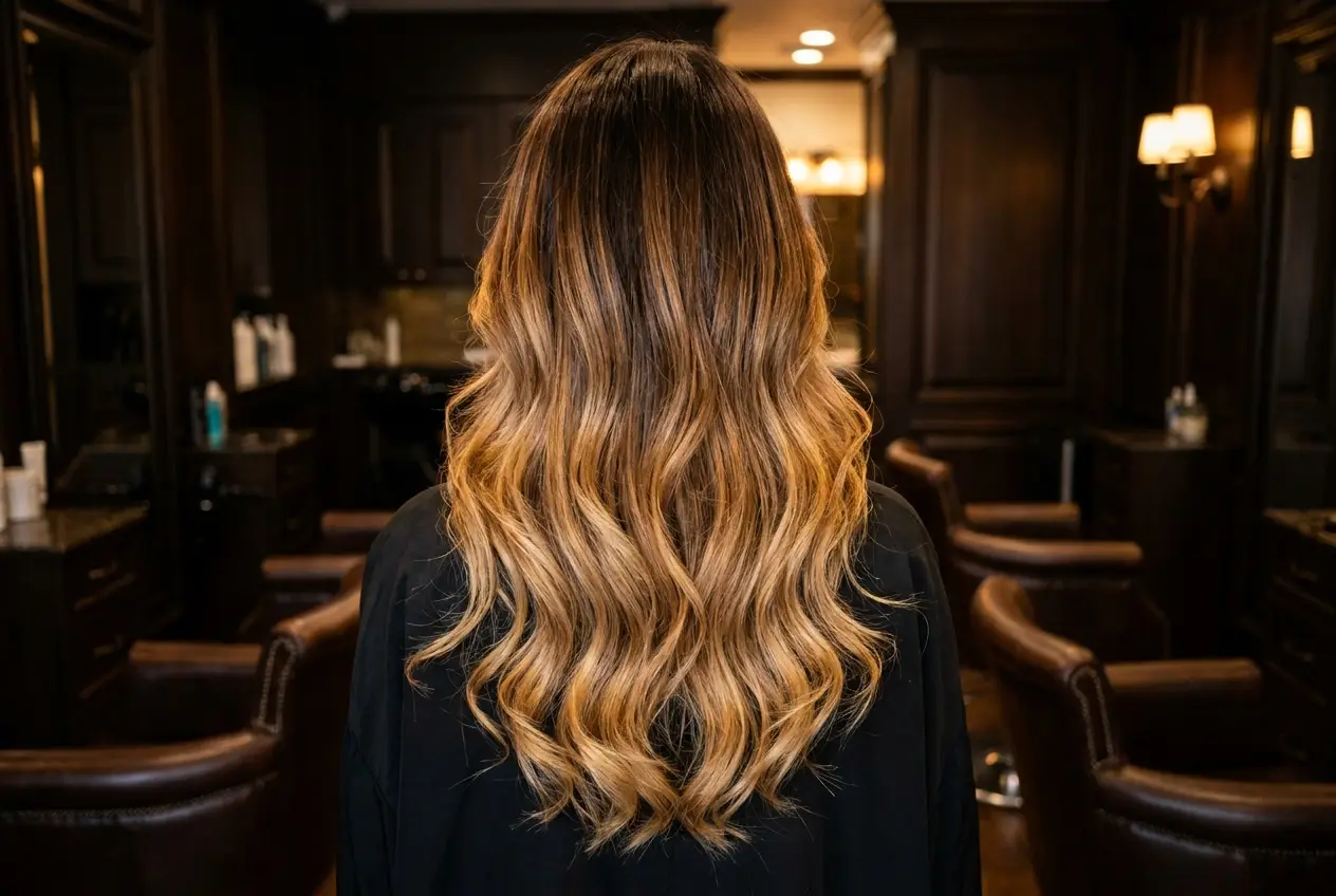 Balayage mit natürlichen Farbverläufen vom Friseur in Stuttgart